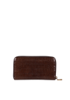 CROCODILE EMBOSSED ZIP WALLET