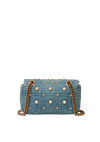 DENIM PEARL GG MARMON MINI BAG