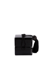 PATENT LEATHER BOX CUBE BAG