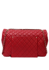 XXL TRAVEL CLASSIC SINGLE FLAP LAMBSKIN BAG