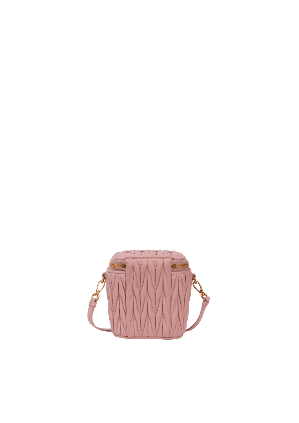 BOLSA MIU MIU MATELASSÉ VANITY CASE ROSA ORIGINAL – Gringa