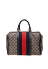 GG CANVAS WEB MEDIUM BOSTON BAG
