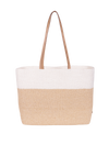 RAFFIA LOGO TOTE BAG