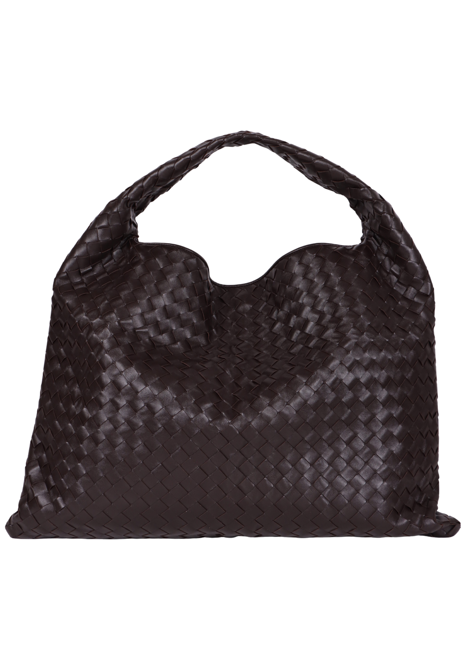 BOLSA BOTTEGA VENETA LARGE INTRECCIATO HOP BAG MARROM ORIGINAL