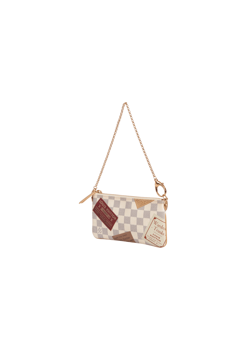 DAMIER AZUR TRUNKS LABELS POCHETTE MILLA MM