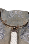 DENIM EMBROIDERED SPY BAG