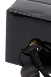PATENT LEATHER BOX CUBE BAG