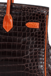 BICOLOR SHINY POROSUS CROCODILE BIRKIN 35