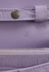 HOURGLASS WALLET ON CHAIN CROCODILE EMBOSSED