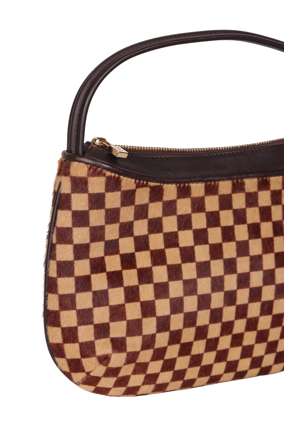 BOLSA LOUIS VUITTON DAMIER SAUVAGE GAZELLE POCHETTE MARROM