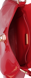 PATENT LEATHER LOGO BAG
