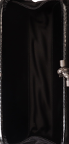 LONG KNOT INTRECCIATO SATIN CLUTCH