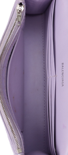 HOURGLASS WALLET ON CHAIN CROCODILE EMBOSSED
