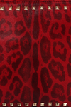 CALF HAIR LEOPARD ROCKSTUD WRISTLET CLUTCH