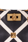 SMALL ROMAN STUD TOP HANDLE BAG