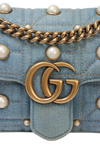 DENIM PEARL GG MARMON MINI BAG
