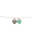 ''RETURN TO TIFFANY'' DOUBLE HEART 18K NECKLACE