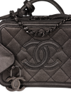 SMALL CC FILIGREE VANITY CASE CAVIAR