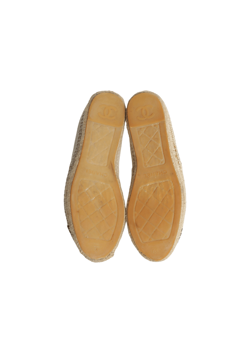 INTERLOCKING CC LOGO ESPADRILLES 37.5