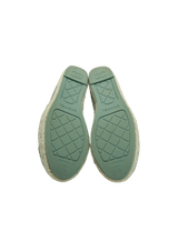 INTERLOCKING CC LOGO LEATHER ESPADRILLES 39