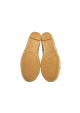 INTERLOCKING CC LOGO LEATHER ESPADRILLES 38