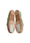 CRYSTAL EMBELLISHMENTS FLAT ESPADRILLES 37