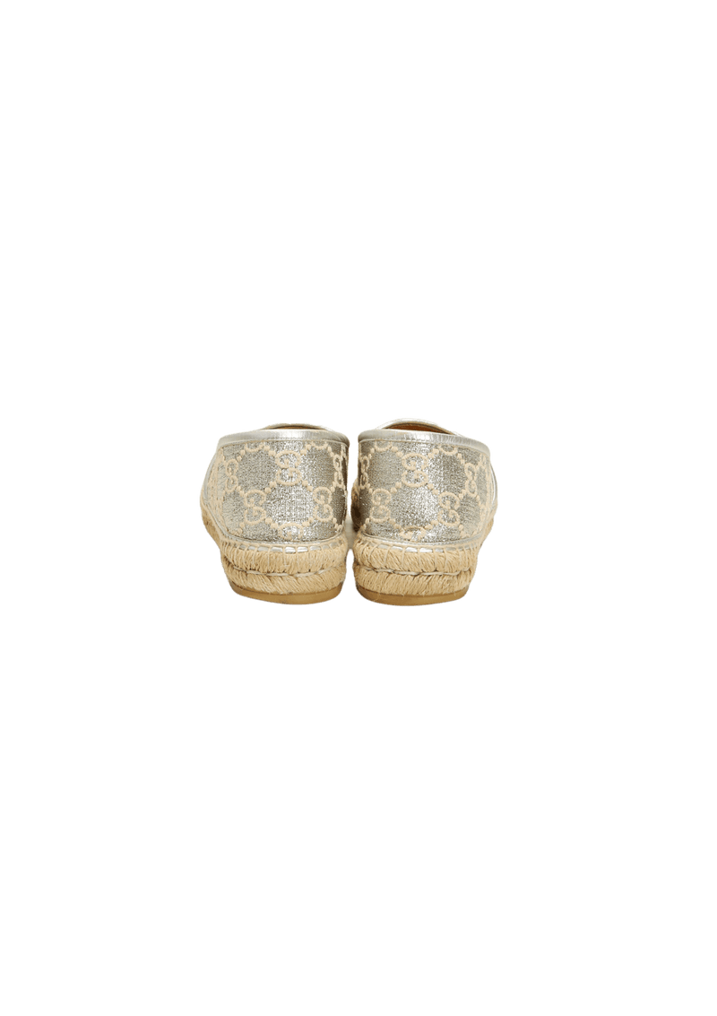 GG METALLIC ESPADRILLES 38.5