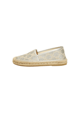 GG METALLIC ESPADRILLES 38.5