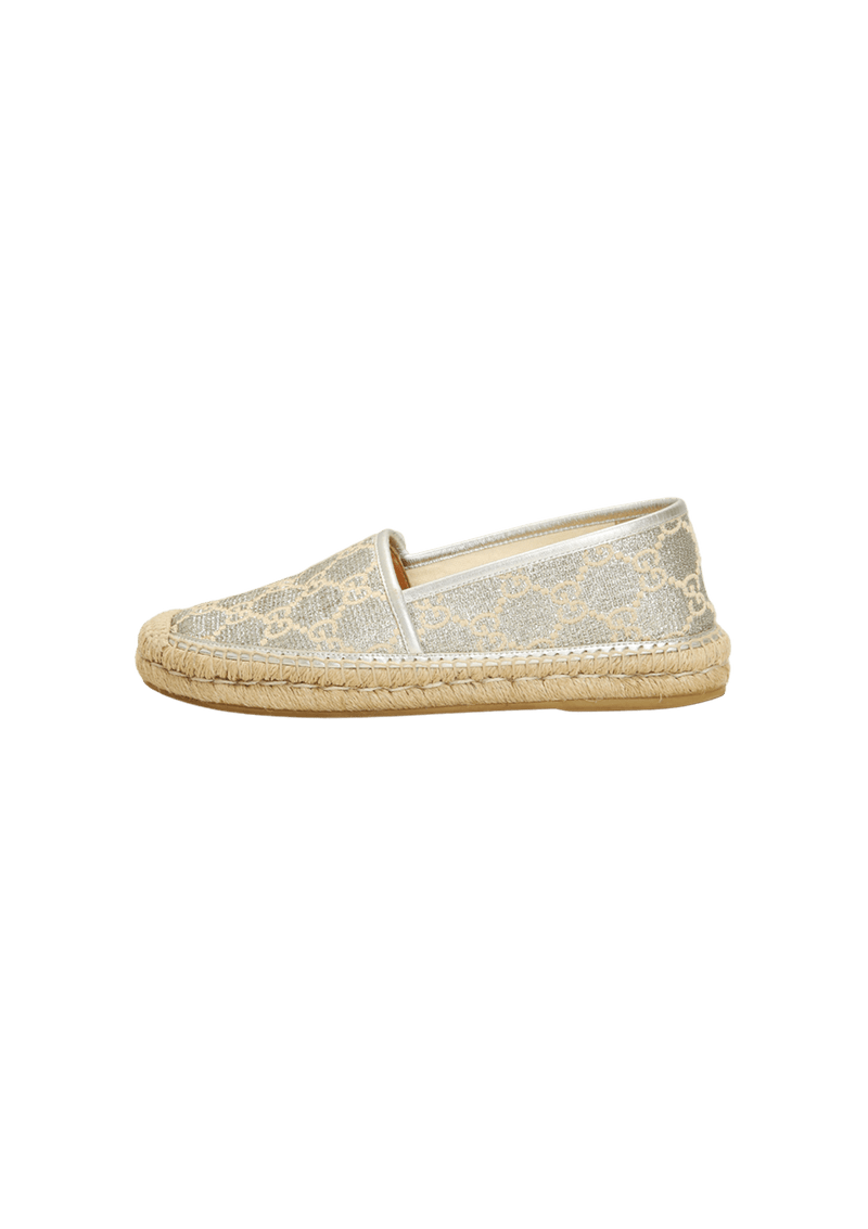 GG METALLIC ESPADRILLES 38.5