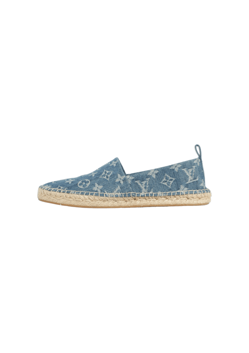 MONOGRAM DENIM STARBOARD ESPADRILLES 35.5