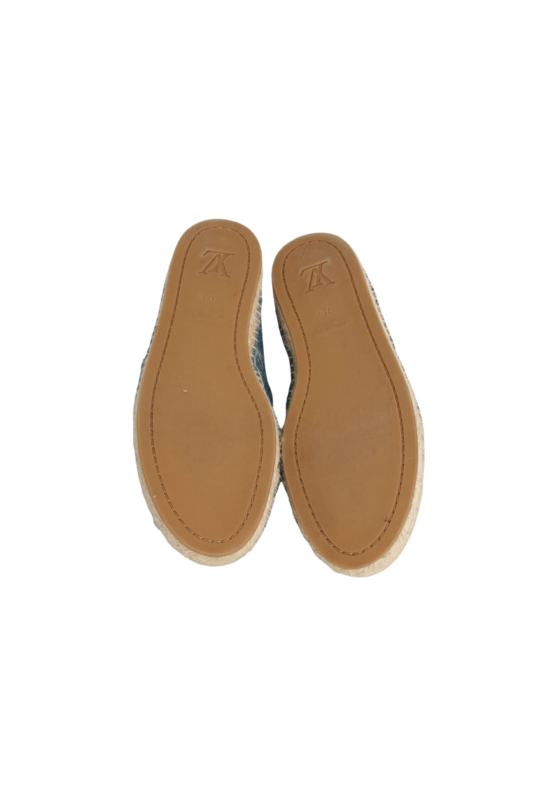 MONOGRAM DENIM STARBOARD ESPADRILLES 35.5