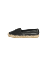 LEATHER MONOGRAM ESPADRILLES 35.5