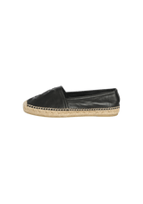 LEATHER MONOGRAM ESPADRILLES 35.5