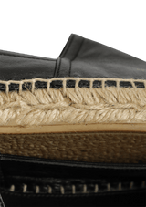 LEATHER MONOGRAM ESPADRILLES 35.5