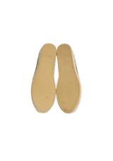 LEATHER MONOGRAM ESPADRILLES 35.5