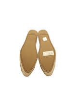 SATIN CRYSTAL EMBELLISHMENTS ESPADRILLES 37