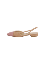 INTERLOCKING CC LOGO SLINGBACK 38