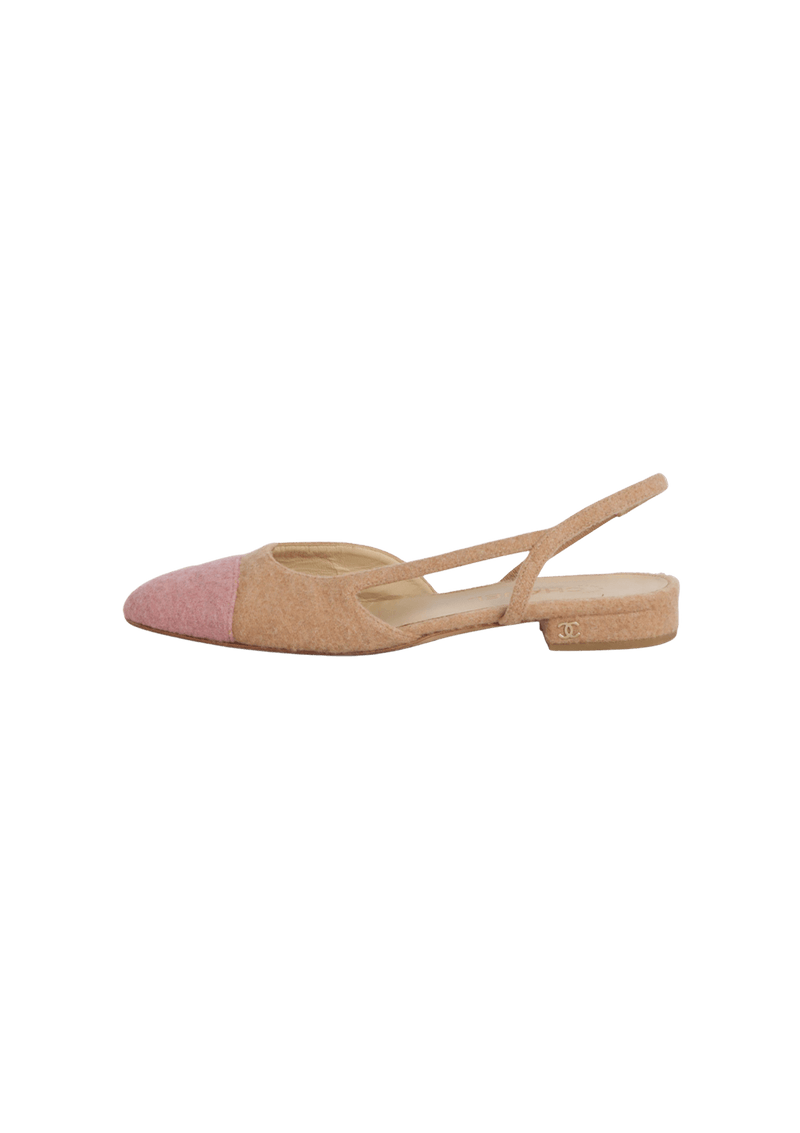 INTERLOCKING CC LOGO SLINGBACK 38