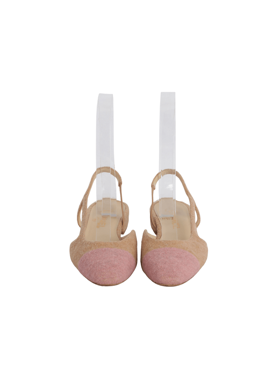 Sling Rosa 38 FLATS CHANEL INTERLOCKING CC LOGO SLINGBACK ROSA 38 ORIGINAL – Gringa