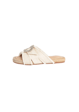 RAFFIA MADELINA FLAT SANDALS 36