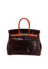 BICOLOR SHINY POROSUS CROCODILE BIRKIN 35