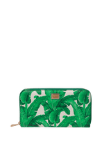BANANA LEAF PRINT ZIP WALLET