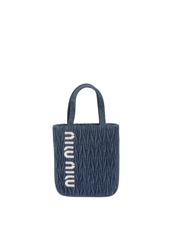 DENIM MATELASSÉ CROSSBODY BAG