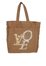 CANVAS THAT'S LOVE LARGE TOTE BAG