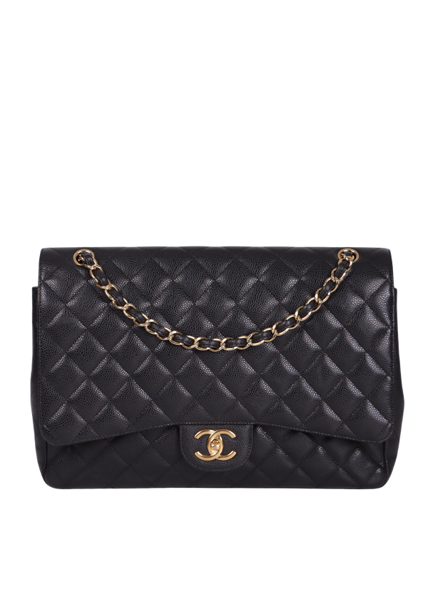MAXI CLASSIC DOUBLE FLAP CAVIAR