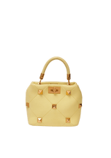ROMAN STUD TOP HANDLE BAG
