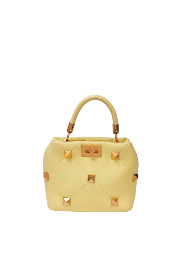 ROMAN STUD TOP HANDLE BAG
