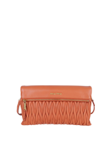MATELASSÉ ZIP FLAP CLUTCH BAG