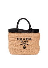 SMALL RAFFIA TOTE BAG