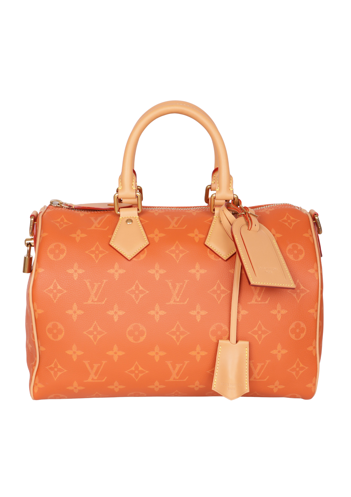 BOLSA LOUIS VUITTON MONOGRAM SPEEDY P9 30 BANDOULIERE LARANJA